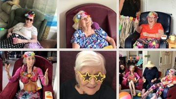 A beach party to remember at Shepton Mallet care home